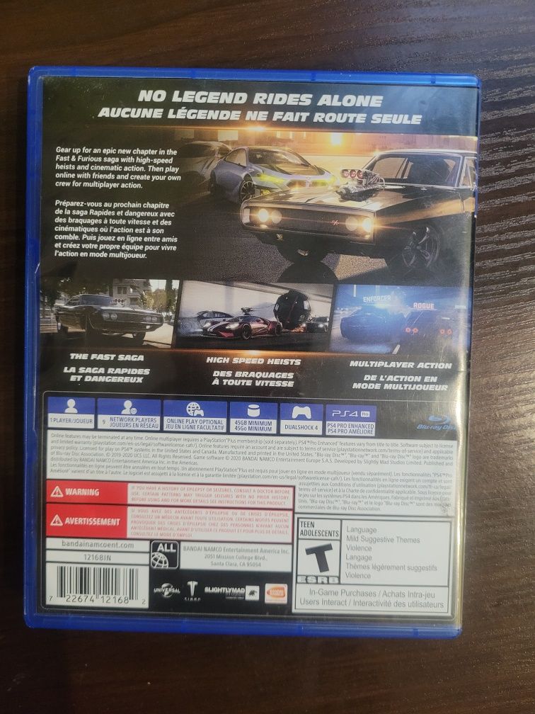 Диск до PS 4 Форсаж