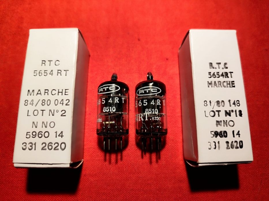 Lampy  RTC  +  6J1 4 szt  Audio tube preamp elektronowe pentoda hifi