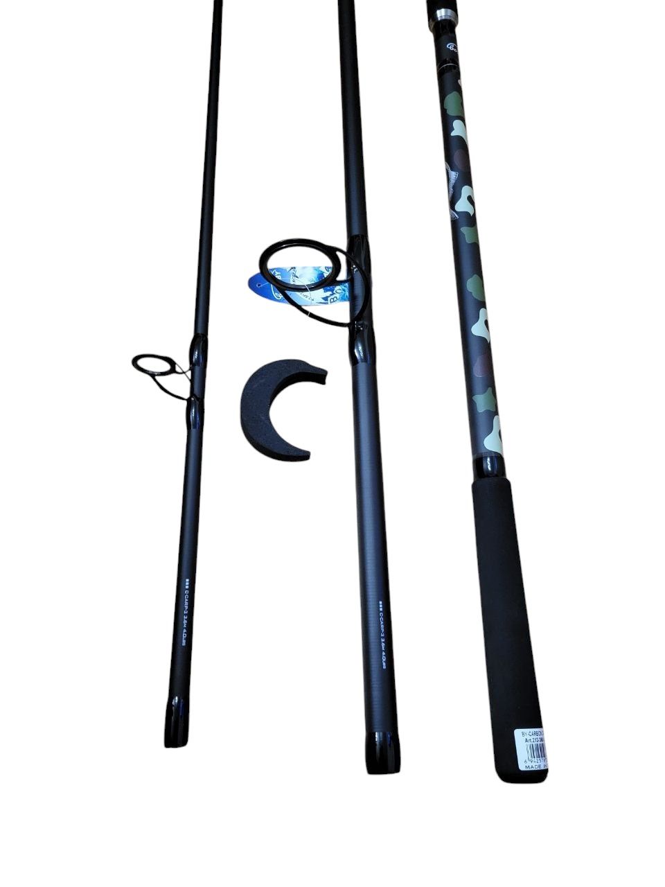 Карпове сподове вудлище Carp-3 BoyaBy 3.6-3.9м 4lb та 5lb 5см кільце