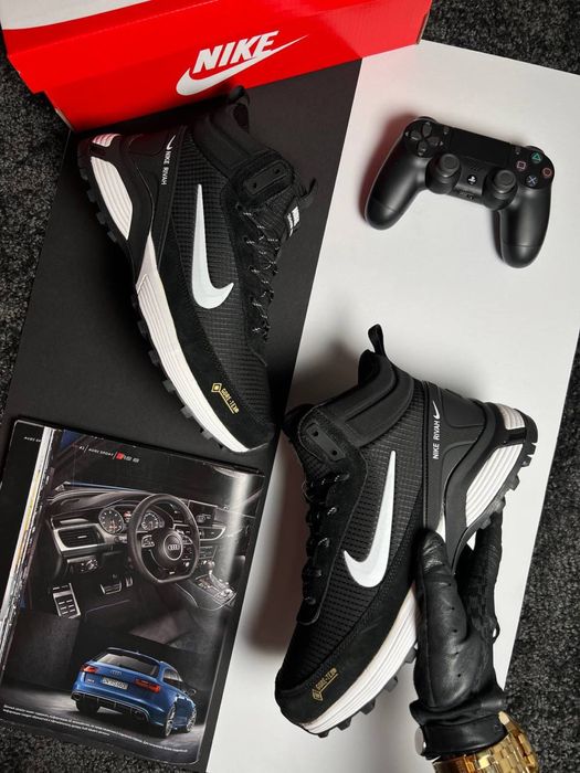 Мужские кроссовки найк Nike Rivah GTX Fur Black White [41-46]
