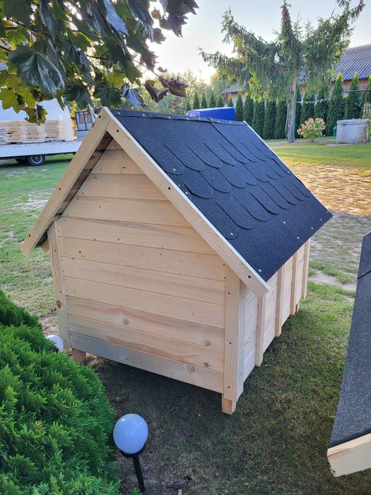 Buda dla psa nowa heblowana ocieplana solidna każdy wymiar Owczarek