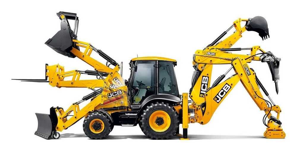 Відсипка Вирівнювання Плануваненя ділянки послуги екскаватора JCB 3CX