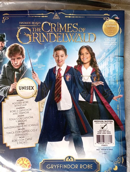Peleryna kostium Gryfindor Harry Potter