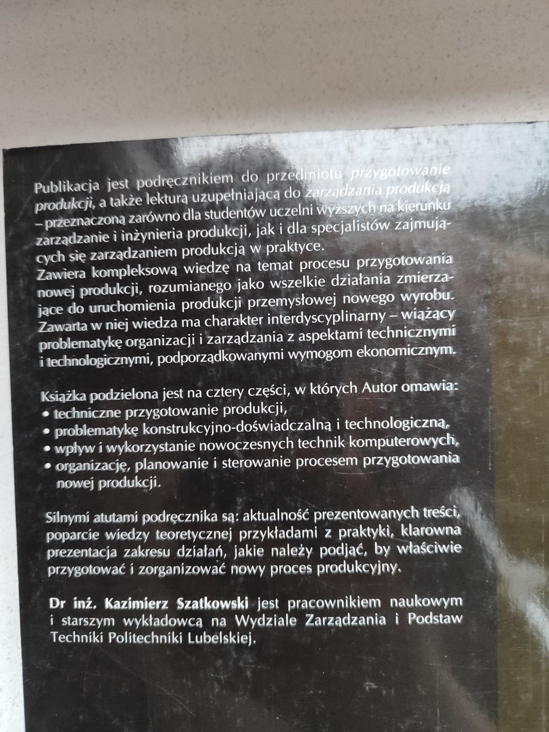 Przygotowanie produkcji Kazimierz Szatkowski