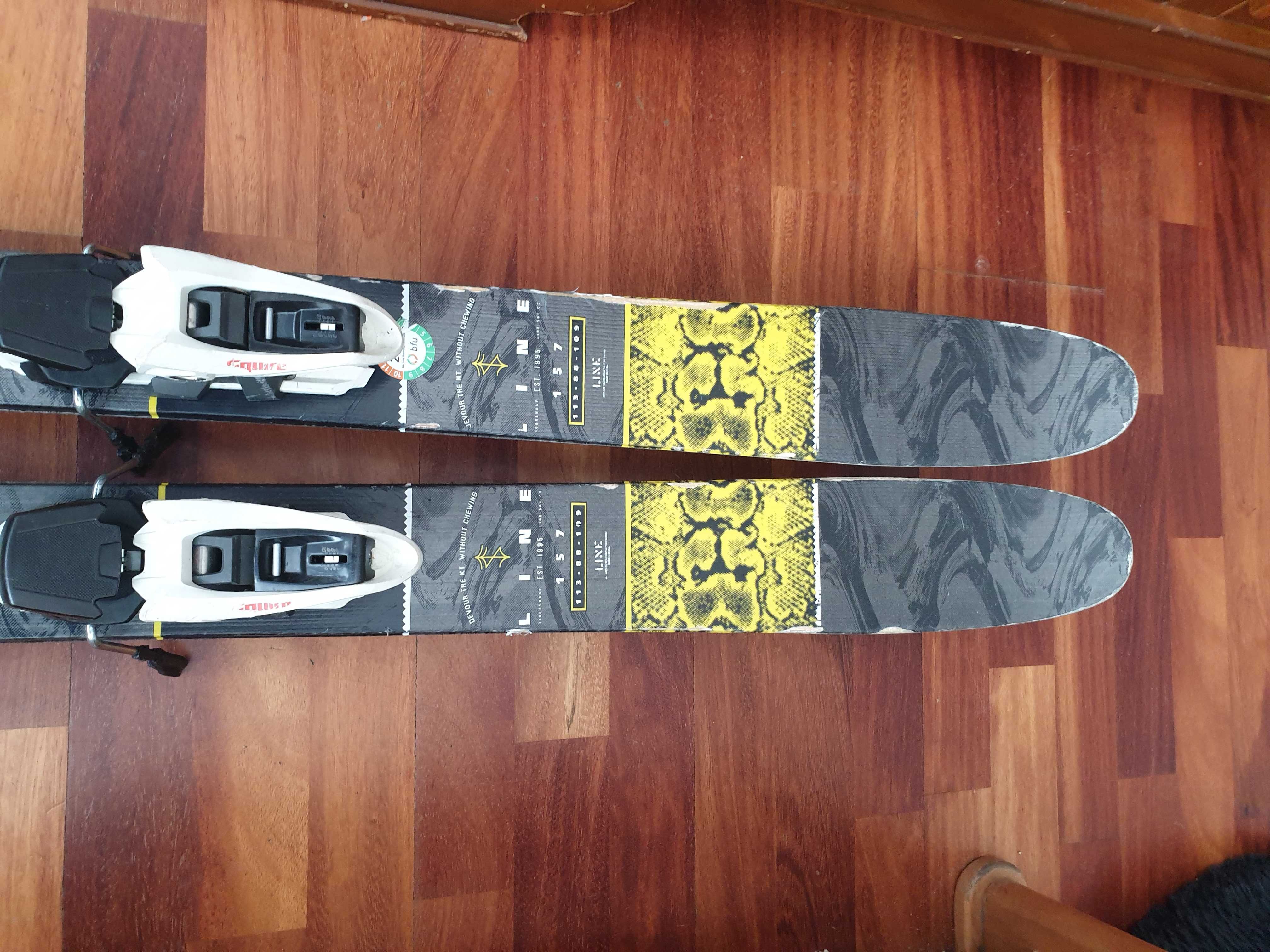 narty freestyle LINE TIGERSNAKE, TWINTIP  157 cm head, volkl 160
