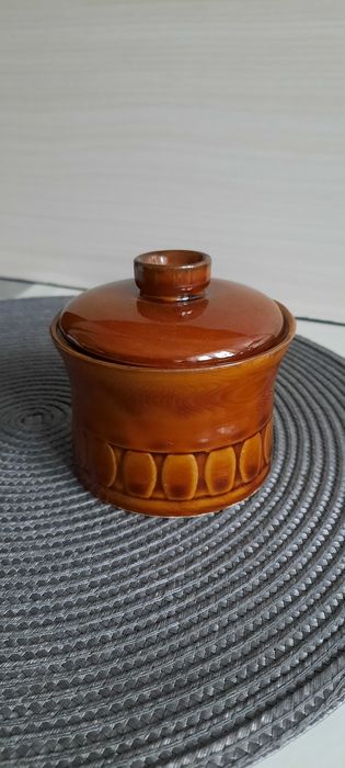 Cukiernica z pokrywką porcelit Tułowice PRL