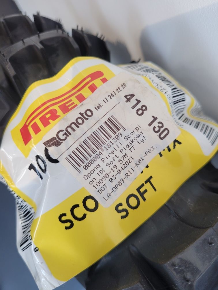Nowa opona Pirelli Scorpion MX Soft 100/90/19 DOT22
