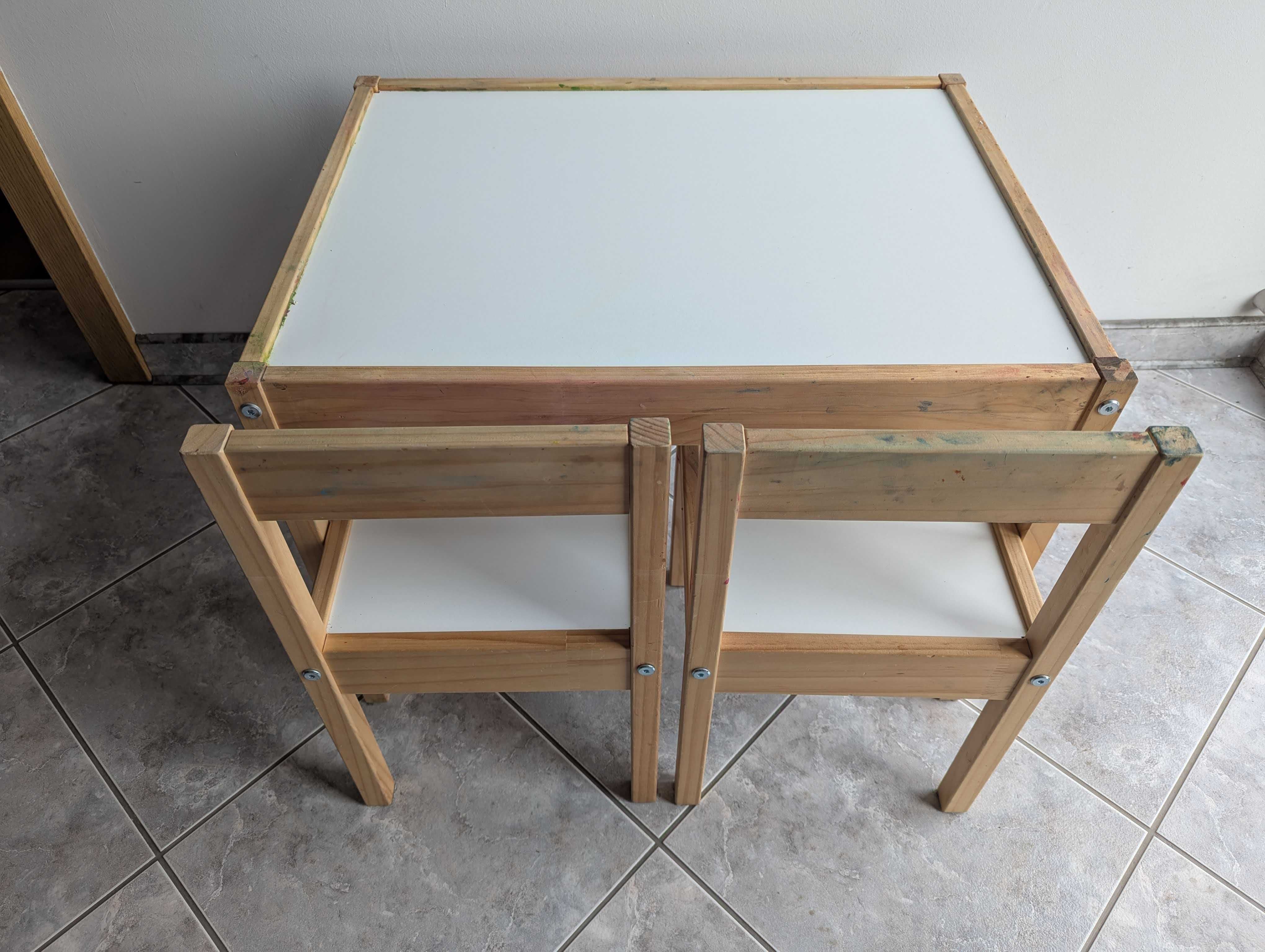 Stolik dziecięcy i 2 krzesełka IKEA LATT