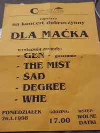 Plakat Koncertowy 26.I.1998 Chełm Koncert