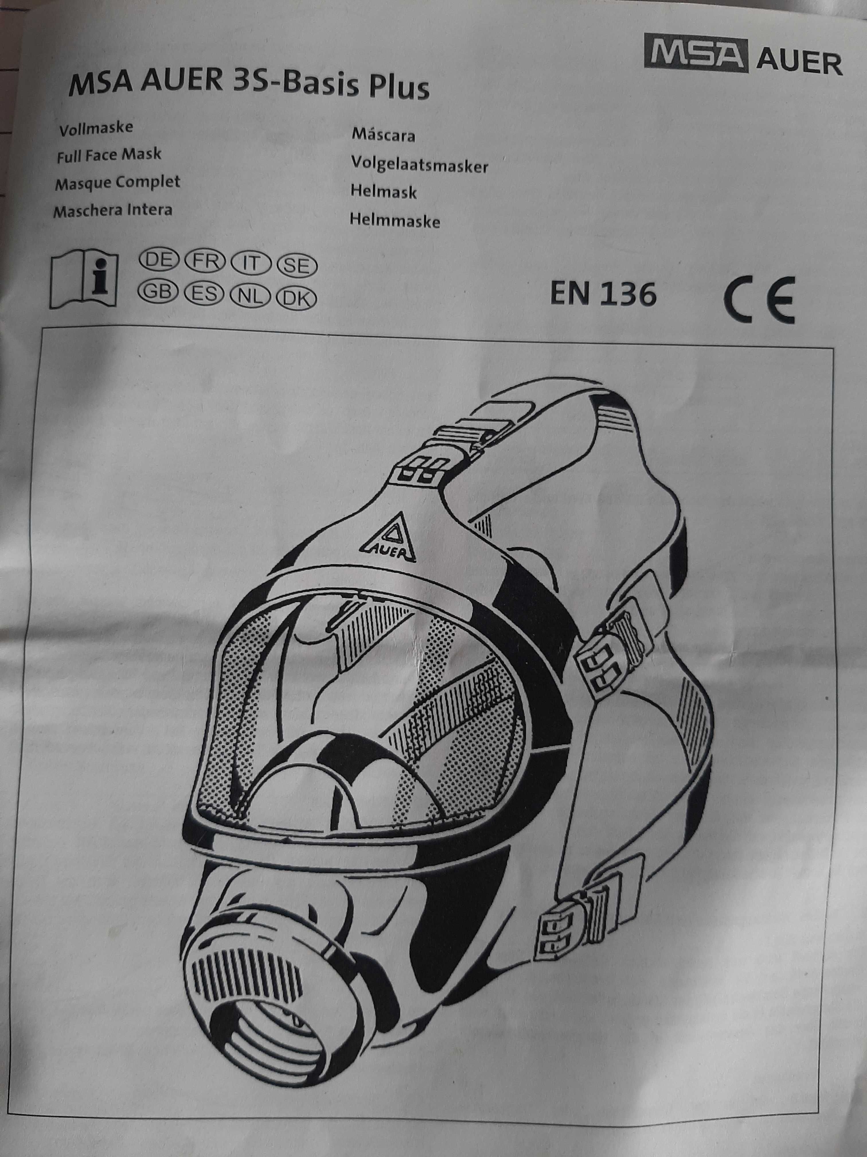 Maska przeciwgazowa MSA AUER 3S