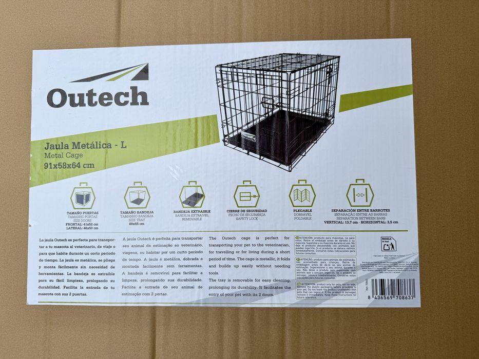 Jaula de metal em excelente estado