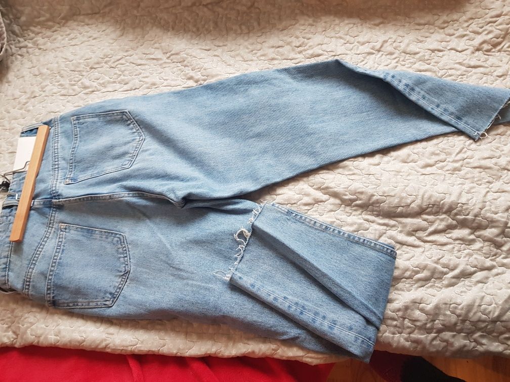 Spodnie Jeansy Zara wysoki stan r.38