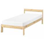 Estrutura de Cama Solteiro Ikea Neiden em Pinho 90x200cm