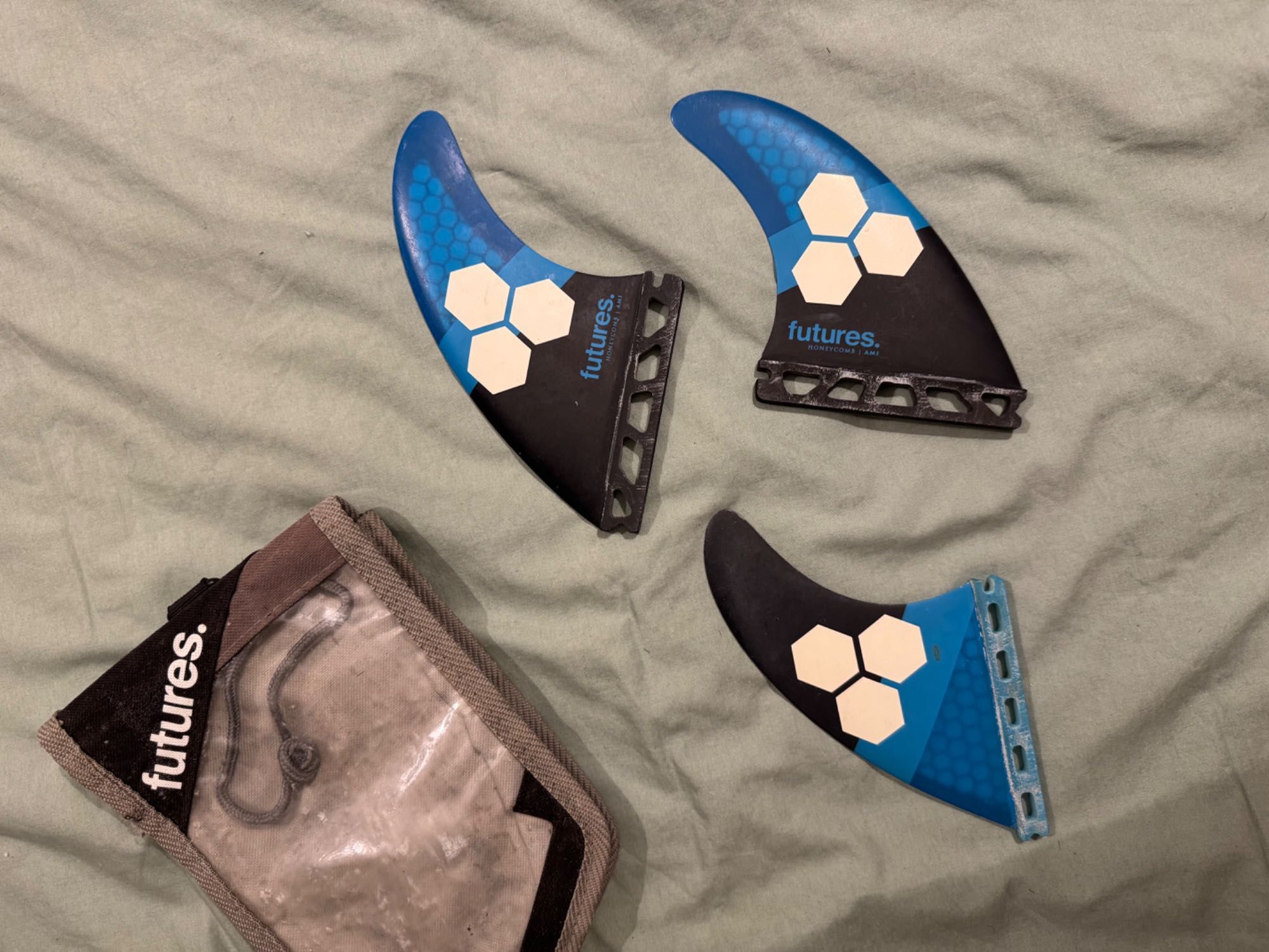 Quilha Futures Fins AM1 TEAL/NAVY M Tri