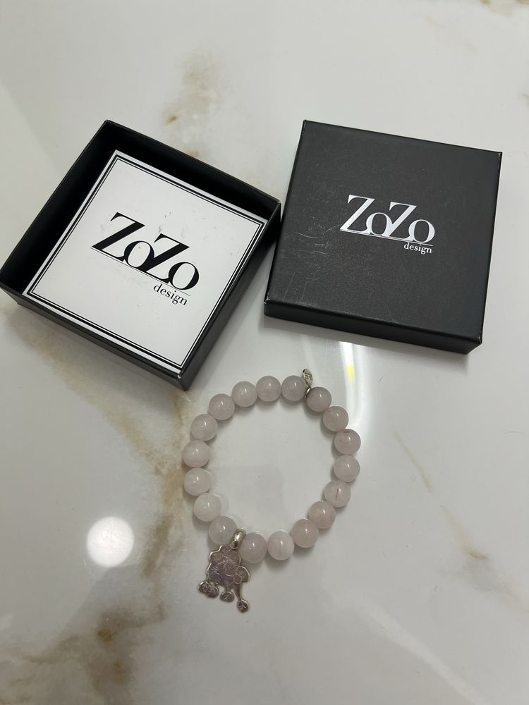 Bransoletka kwarc różowy ZoZo design x pudelek