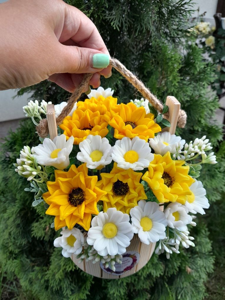 Мильний букет,квіти з мила.