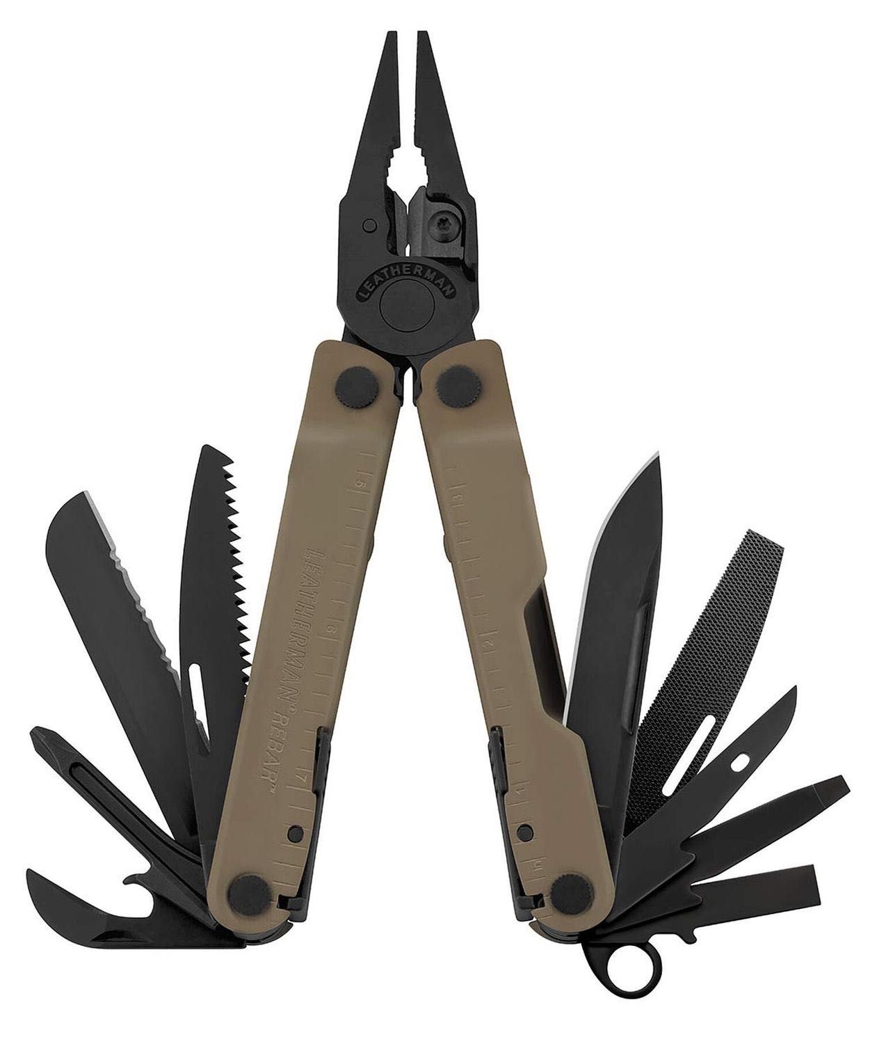 Мультитул Leatherman Rebar Coyote, синтетичний чохол 832406