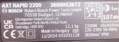 Bosch Rozdrabniacz do gałęzi AXT RAPID 2200