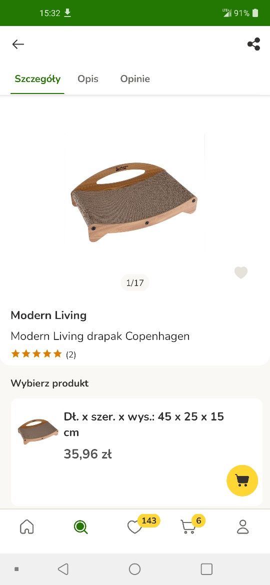 wzmacniany drapak kartonowy dla kota nowy