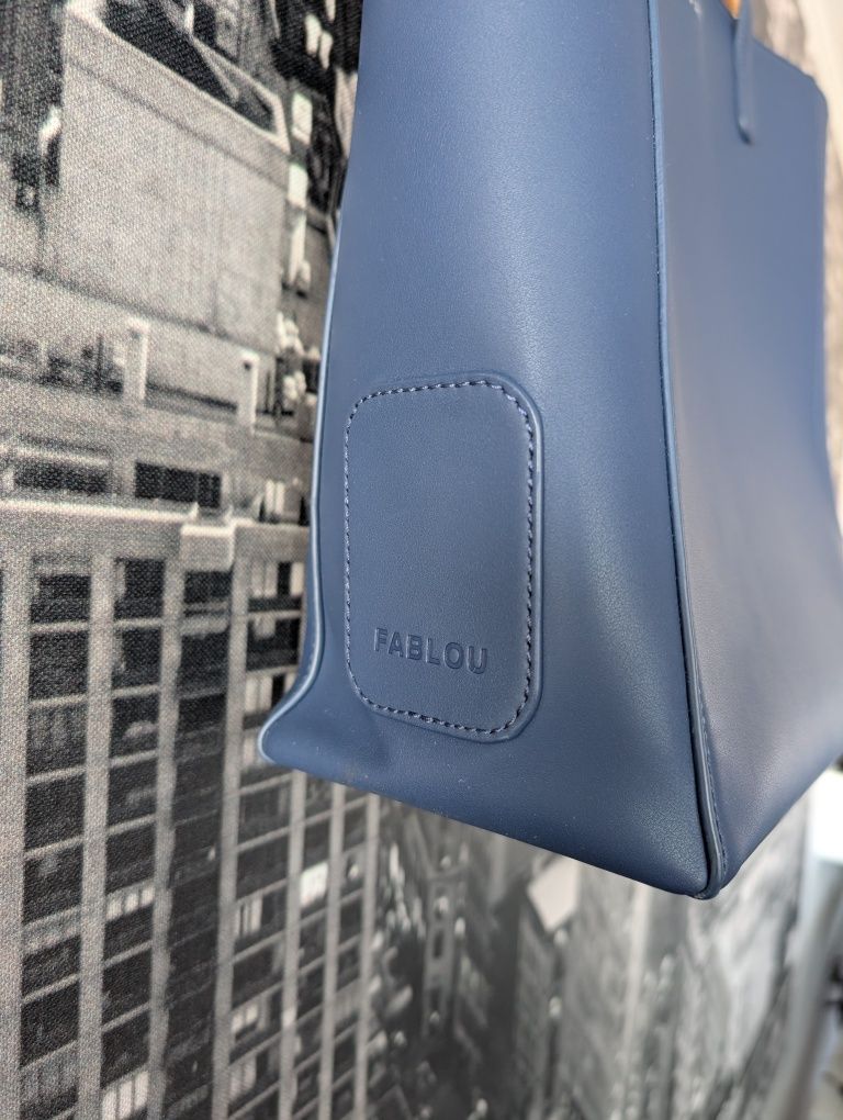Fablou granatowa shopper bag shopperka tote bag