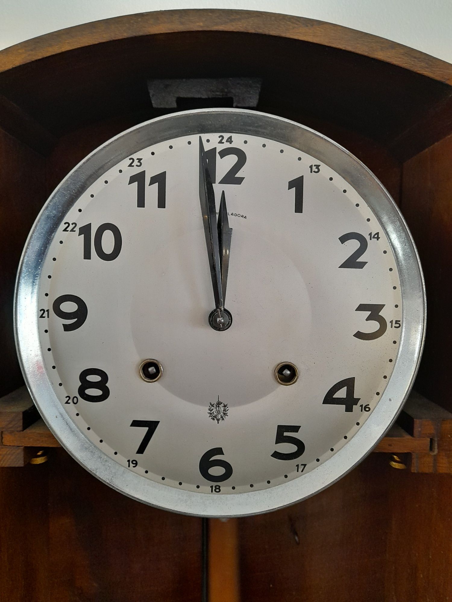 Relógio de Parede da Reguladora - Ding - Dong anos 40/50 funciona Top