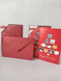 Американський набір новорічних конвертів та листівок