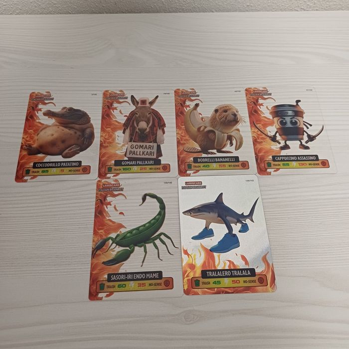 6 kart Lamincard Italian Brainrot Diramix