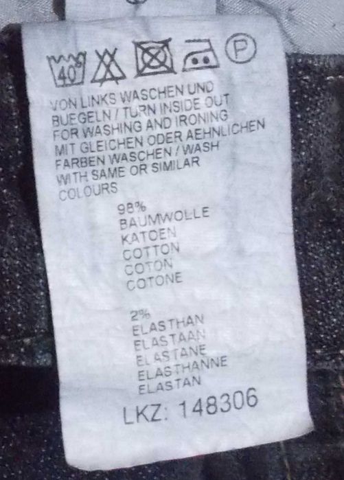 Spodnie jeansy stylowe rock black zdobione haft dżety XXL Joe Browns