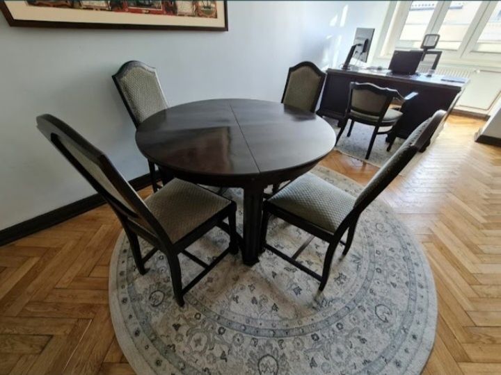 Meble gabinetowe, antyki, biurko,  szafa, stół, krzesła