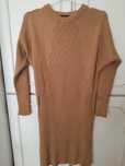 Vestido malha camel