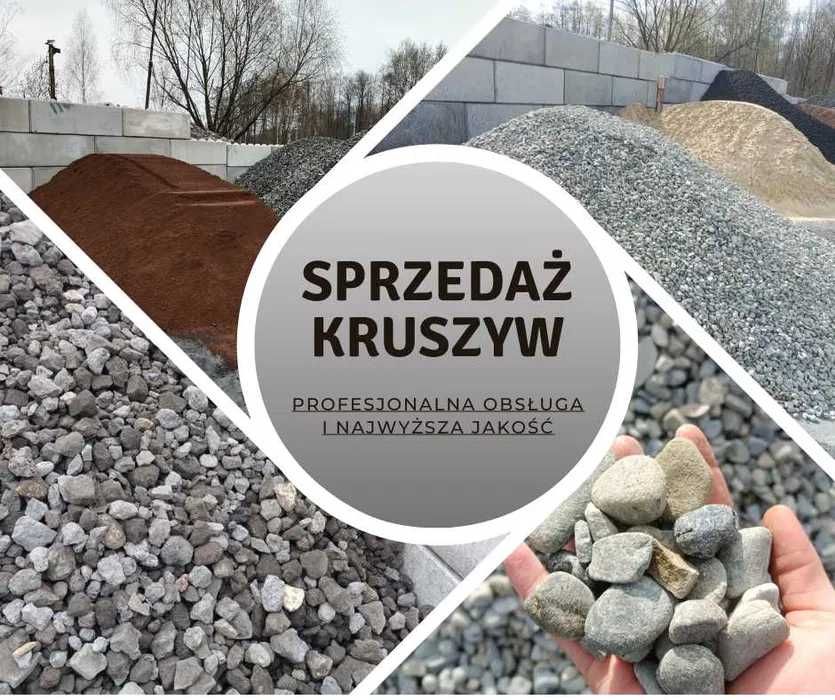 Kruszywo drogowe, tłuczeń, kliniec, żwir, piasek