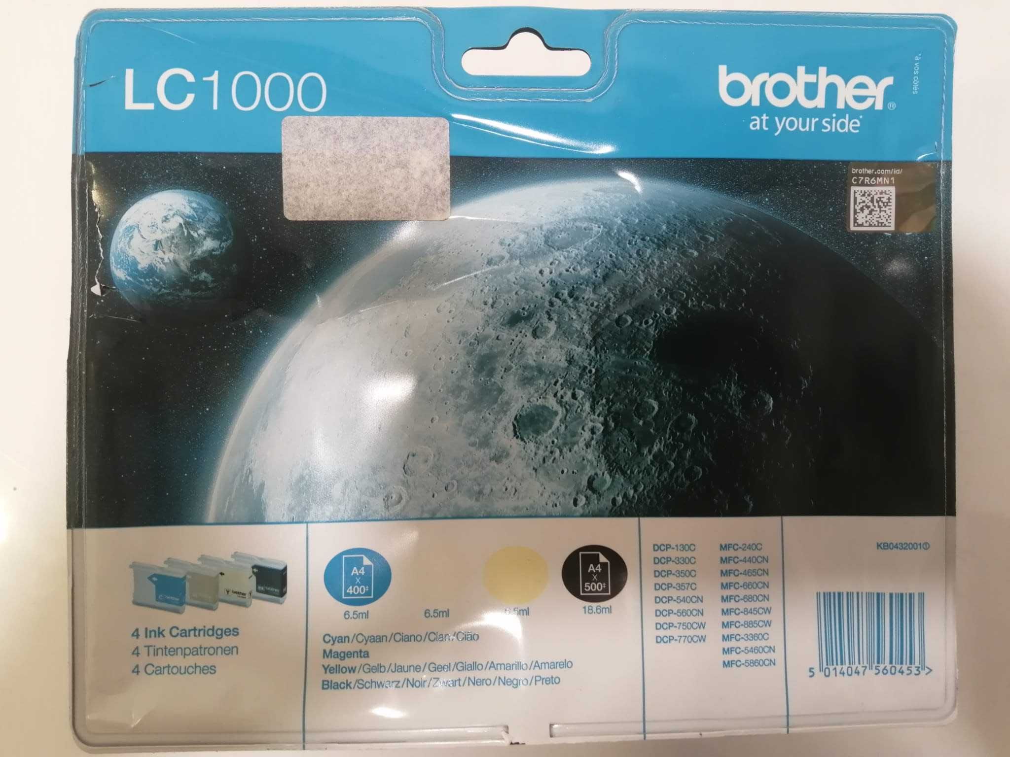 Pack de Tinteiros Brother LC1000 Fora de Prazo