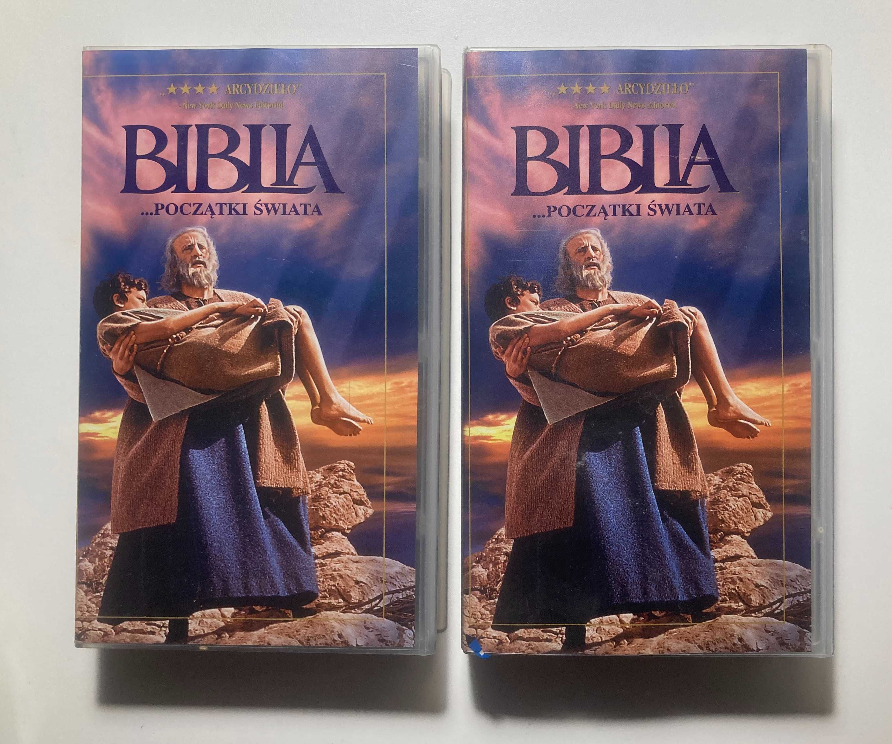 Kaseta VHS "Biblia ... Początek Świata cz 1 i 2"