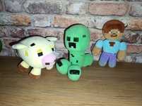 Steve Creeper Ocelot pluszaki z gry Minecraft zestaw maskotek