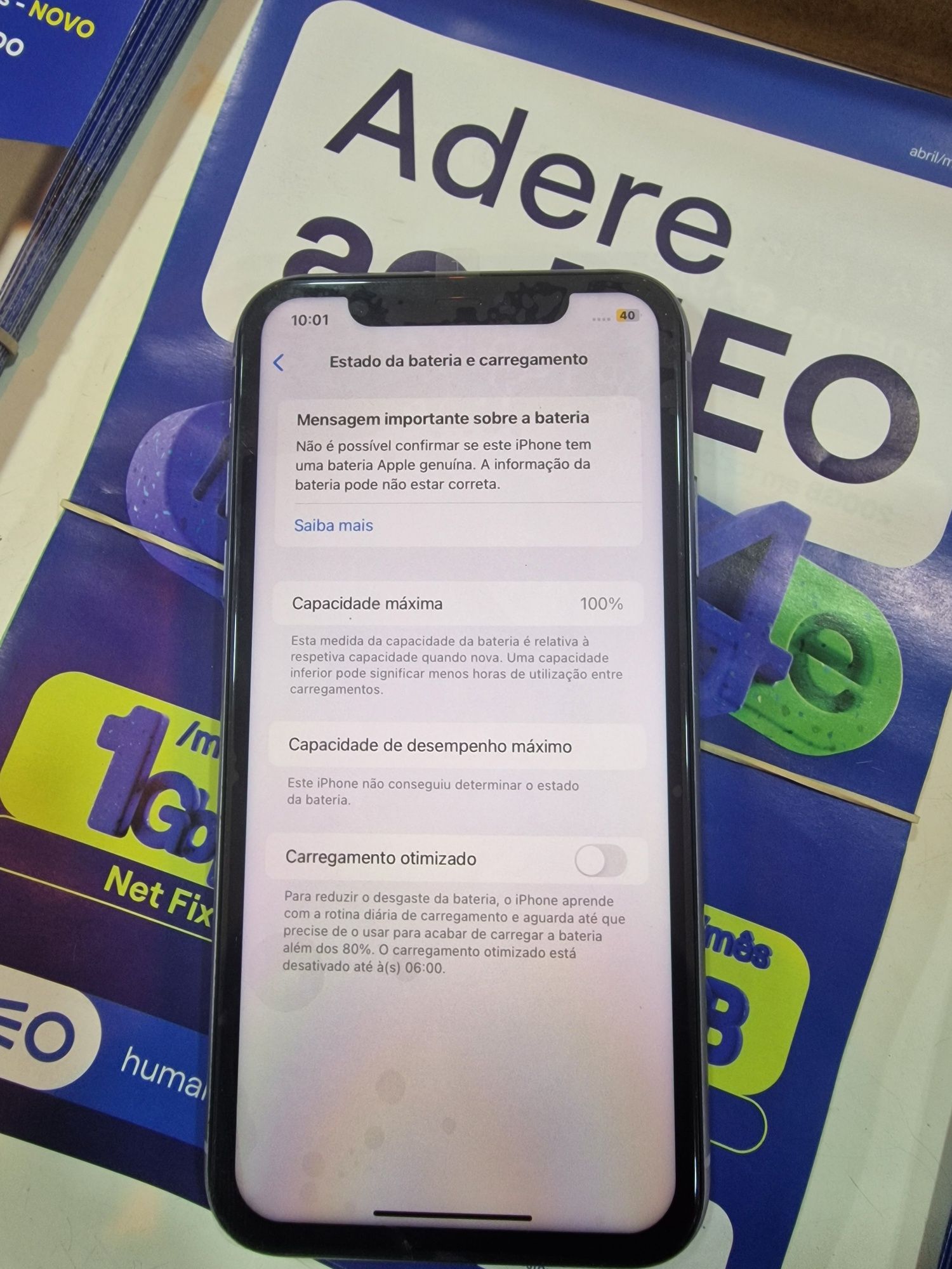 Iphone 11 64Gb apenas com o cabo