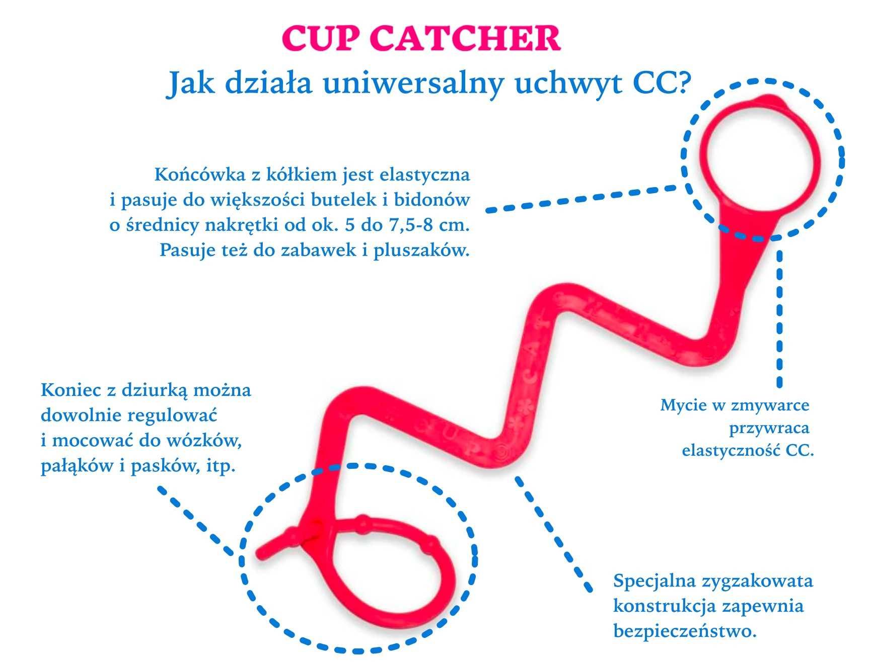 Cup Catcher – uniwersalny uchwyt do kubka butelki Zielony/lime