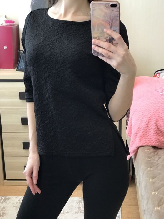 Чорна кофта фактурна