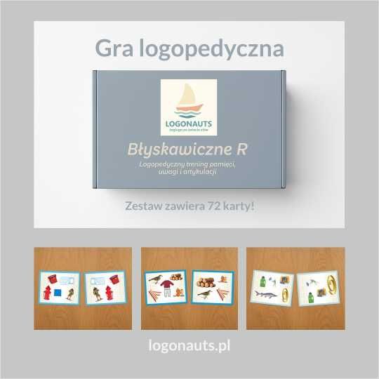 Gra Logopedyczna Błyskawiczne R Pomoc Logopedyczna pomoce logopedyczne