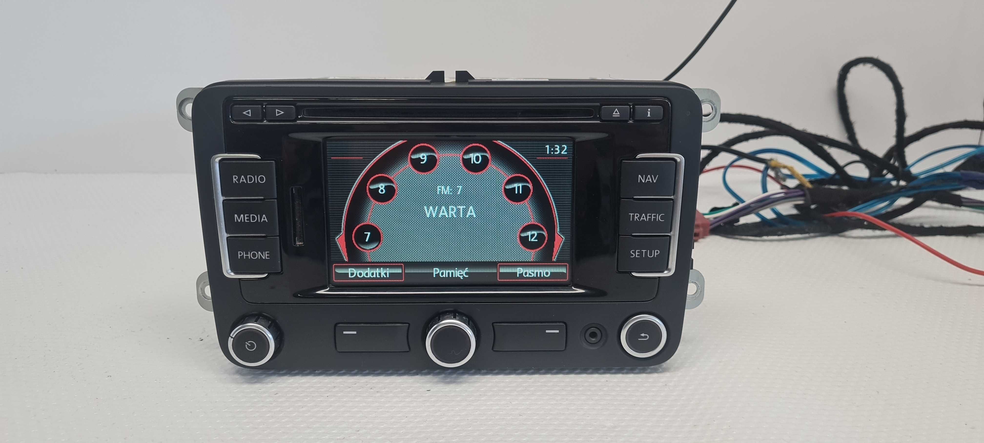 VW RNS315 Seat Alhambra Leon Radio Nawi Mp3 AUX BT  z kodem
