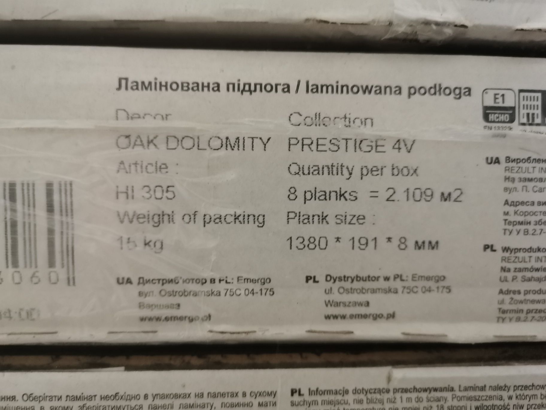 Nowe Panele dąb dolomity  ok 17m2