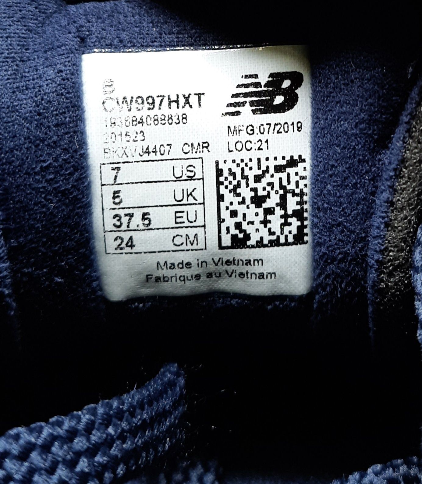 Buty New Balance 997H 37,5 24cm Granatowe
