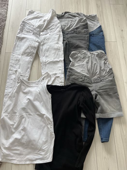 4 pary spodni ciazowych H&M, Esmara- rozm 34, XS