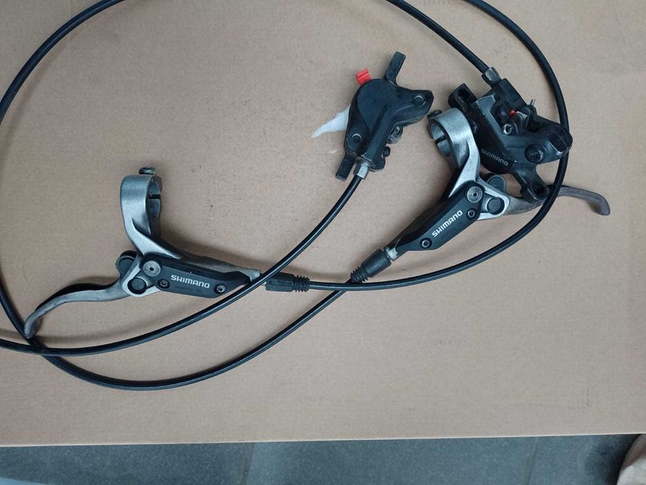 Hamulce hydrauliczne tarczowe Shimano BL-M396 _ komplet przód i tył