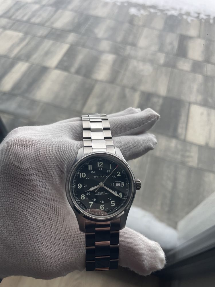 Męski zegarek Hamilton Khaki Field Titanium Referencja H705250 automat