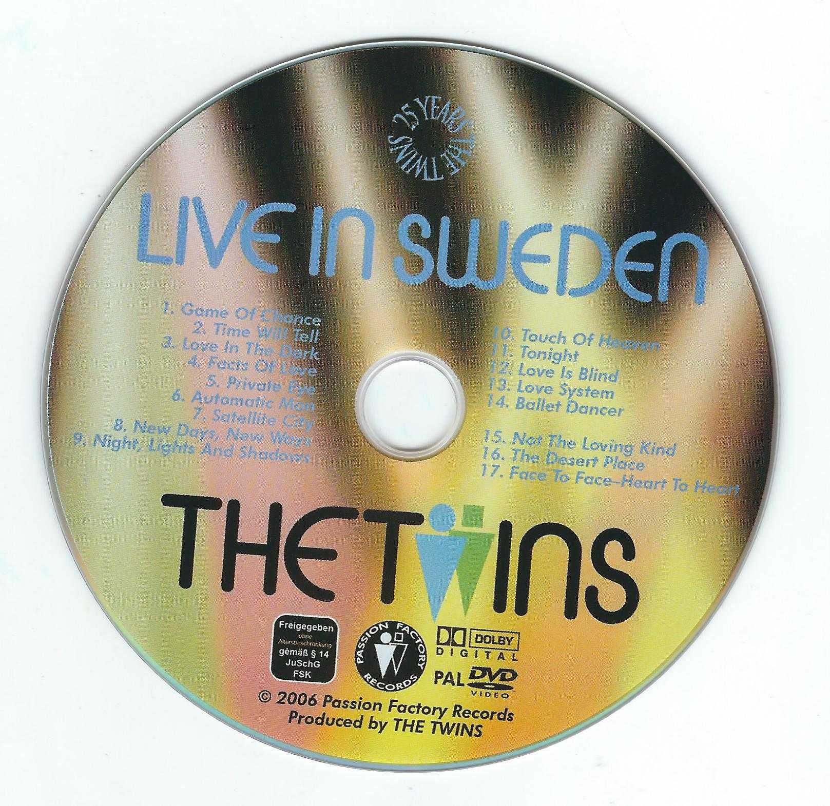 DVD The Twins - Live In Sweden (2006) (Passion Factory Records)