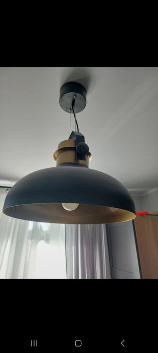 Lampa czarna loft
