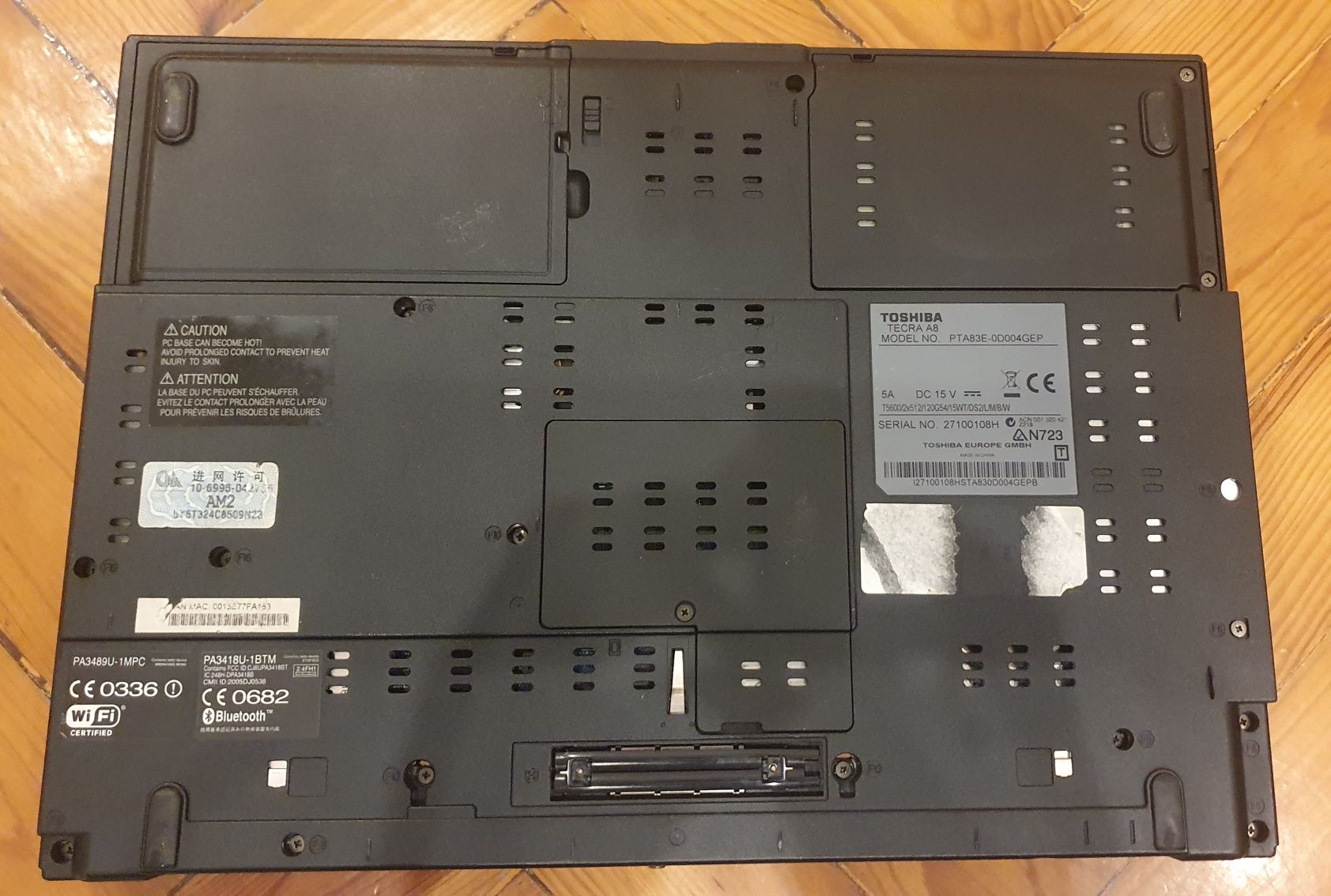 Computador Portátil Toshiba TECRA A8