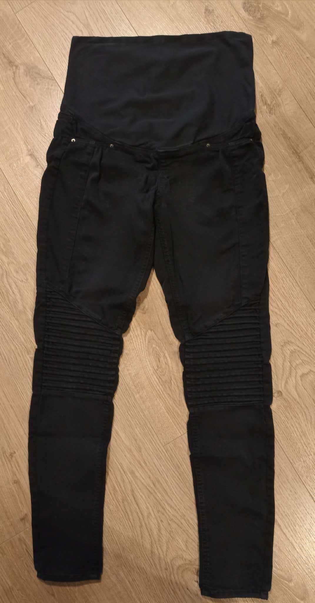Jeansy  spodnie ciążowe rozmiar 40 czarne rurki H&M