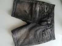 Spodenki puccihino jeansowe,cyrkonie 29/40