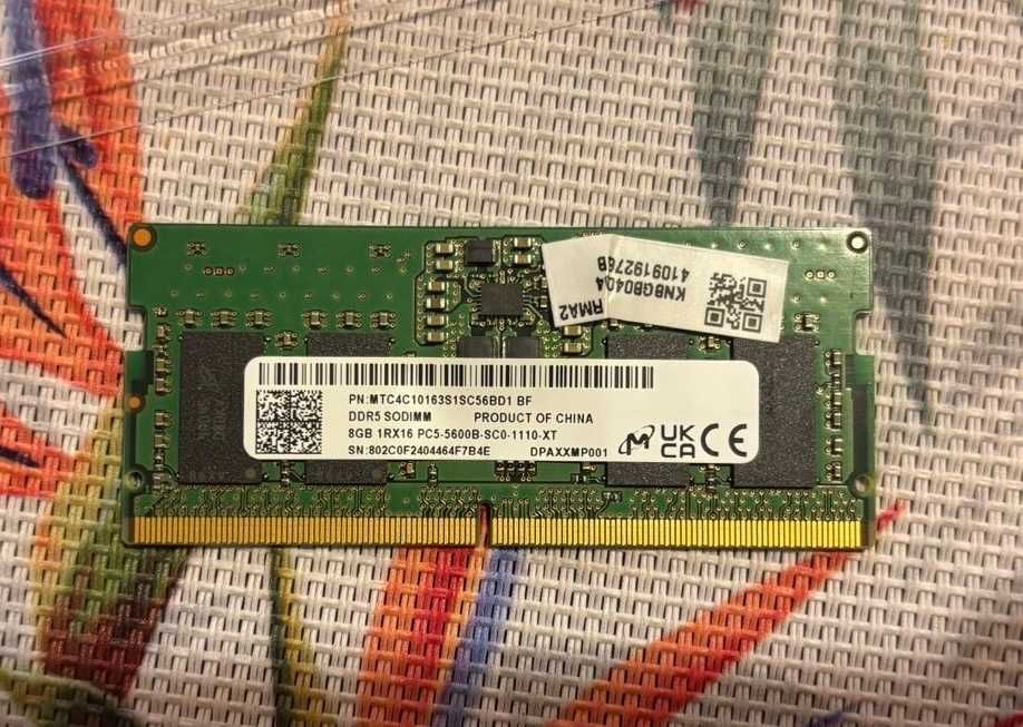 4 x 8 GB RAM Micron Samsung 5600MHz DDR5 SODIMM 32Gb